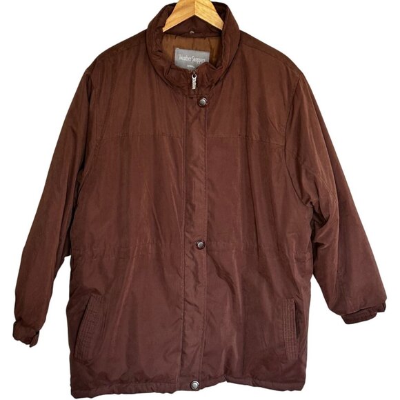 totes Jackets & Blazers - Weather Stopper Totes Water Resistant Parka Jacket Plus Sz 2X Brown Puffer Coat